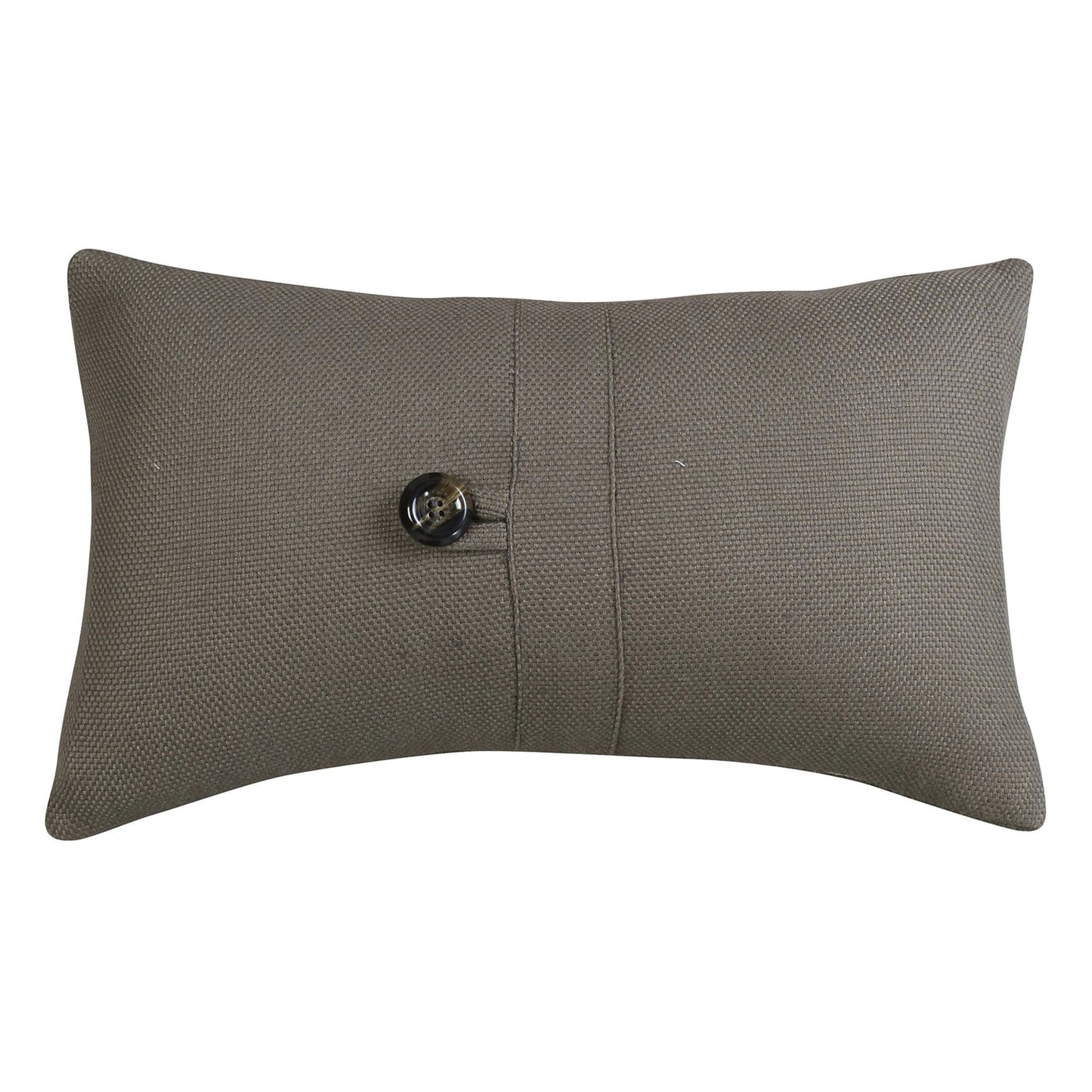 Piedmont Small Gray Taupe Lumbar Pillow