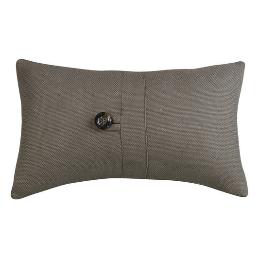 Piedmont Small Gray Taupe Lumbar Pillow