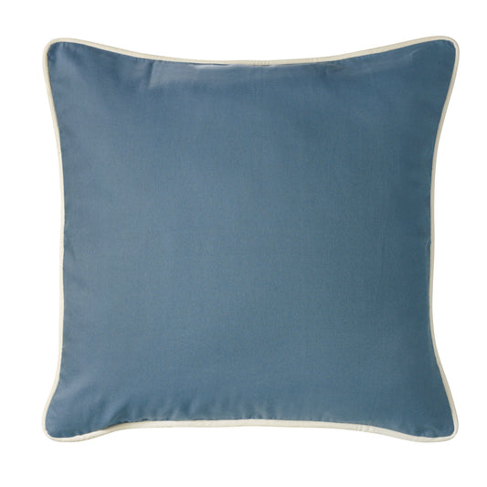 Monterrey Blue & White Piping Euro Sham