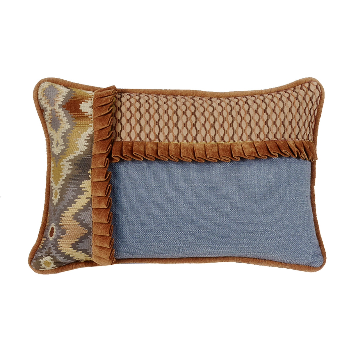 Pieced Ruffle Detailed Pillow