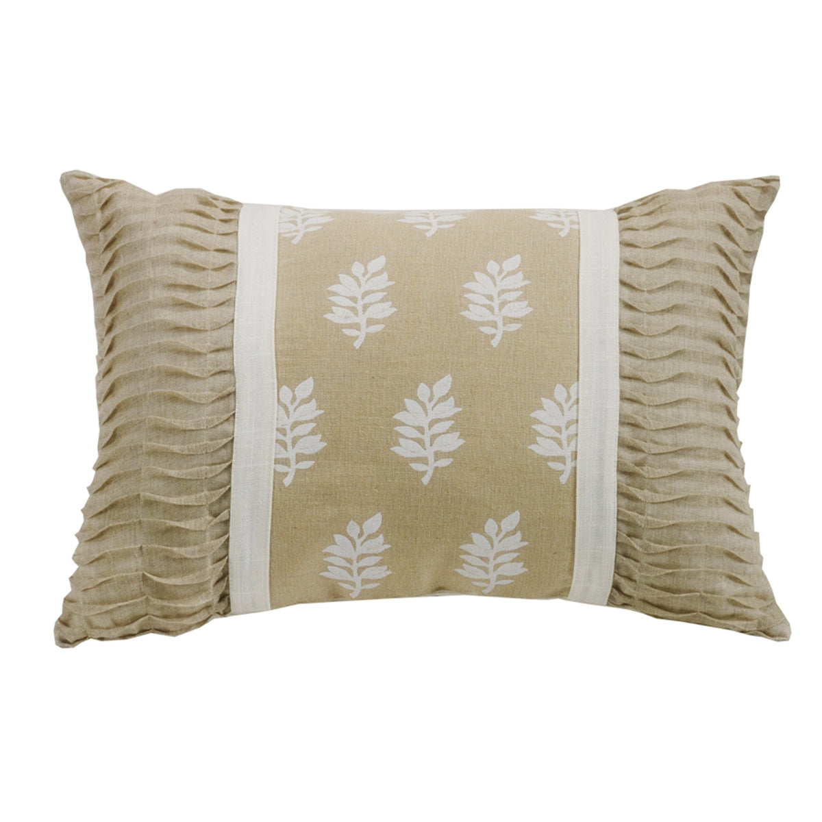 Oblong Rouching Ends Pillow