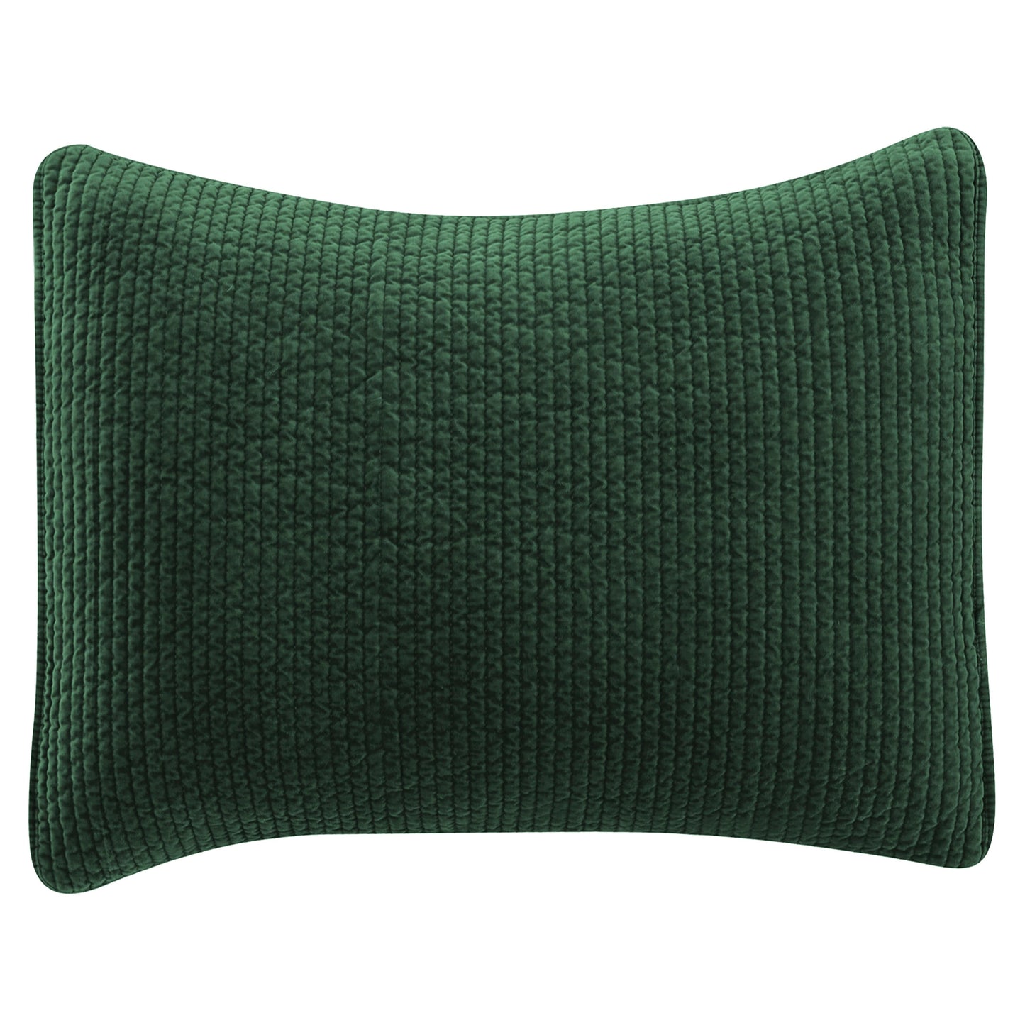 Stonewashed Cotton Velvet Quilted Pillow Sham