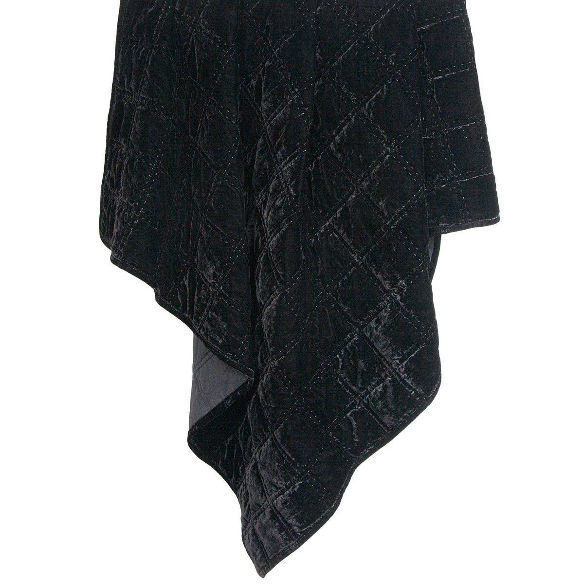 Stella Faux Silk Velvet Double Box Stitch Throw