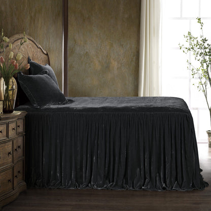 Stella Faux Silk Velvet Bedspread Set, 2 Pc