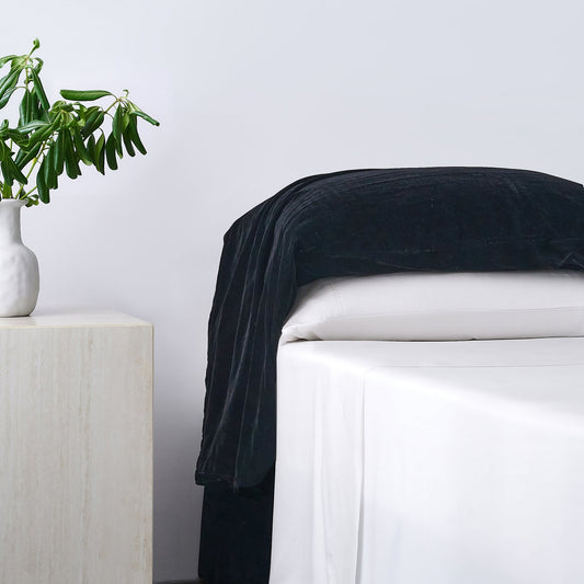 Stella Faux Silk Velvet Waterfall Pillowcase Set, 2 Pc