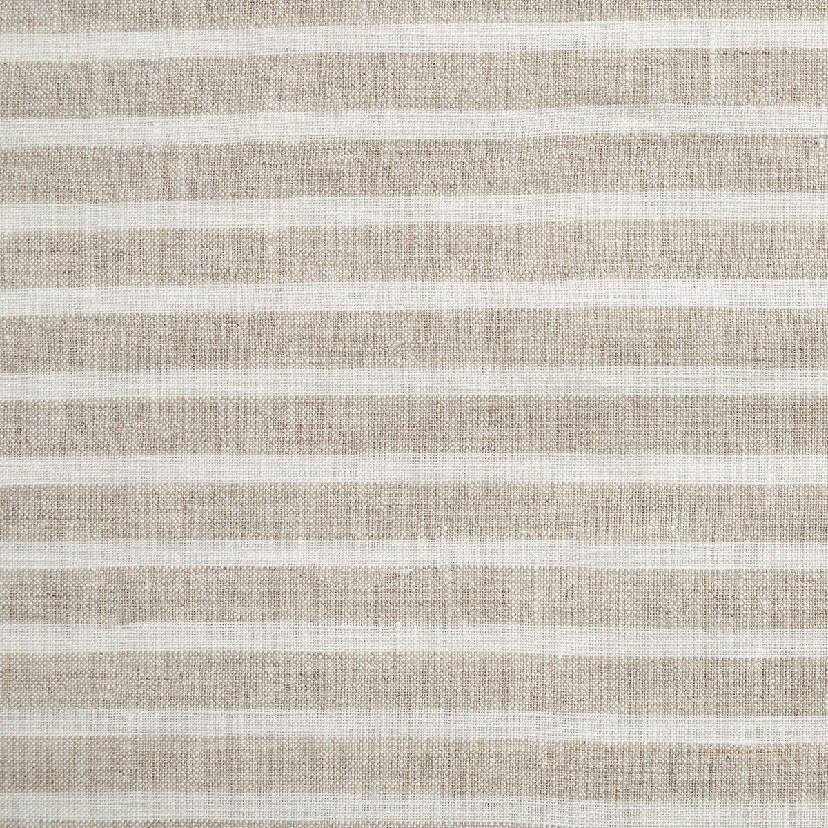 100% French Flax Linen Railroad Stripe Duvet Cover Set, 3 Pc