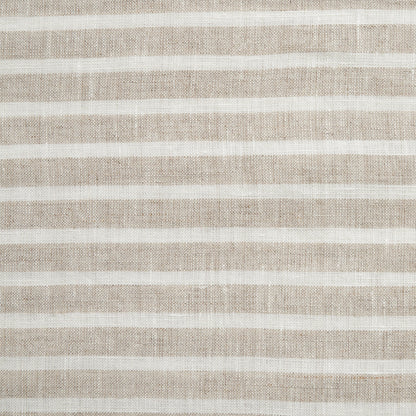 100% French Flax Linen Railroad Stripe Duvet Cover Set, 3 Pc