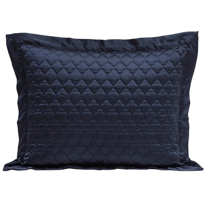 High Shine Satin Quatrefoil Quilt Pillow Sham Set, 2 Pc