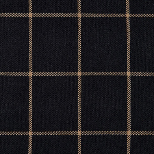 Windowpane Plaid Black Swatch