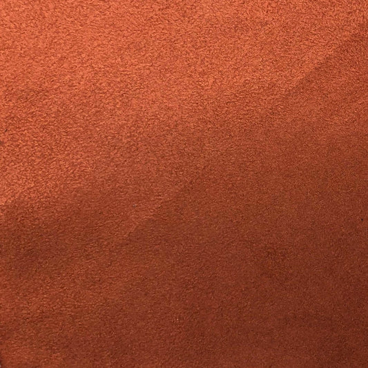 Aria Orange Suede Fabric Swatch