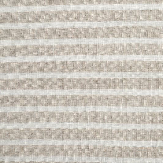 100% French Flax Linen Railroad Stripe Reversible Swatch