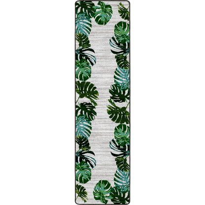 Falling Leaves Rug – Sage – room setting