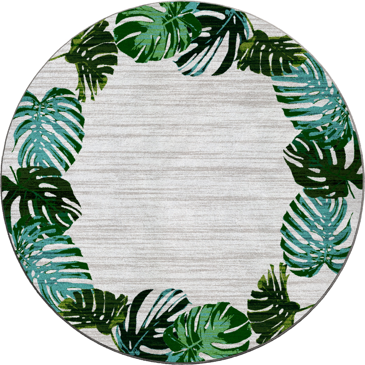 Falling Leaves Rug – Sage – close up