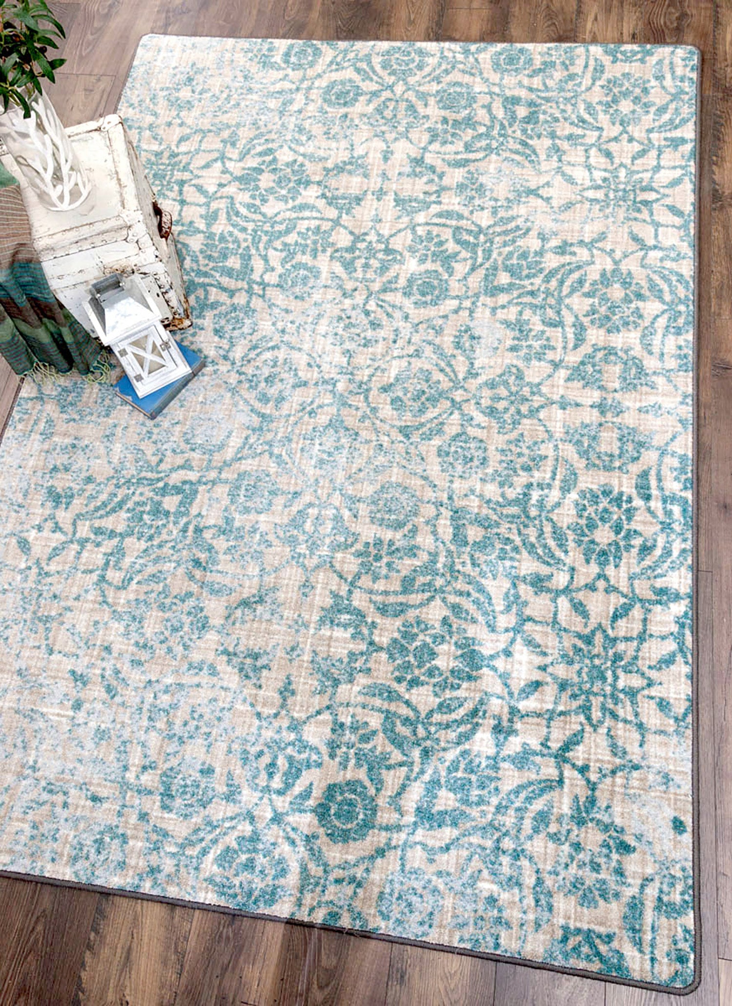 Fine Linen Rug – Natural – detail view