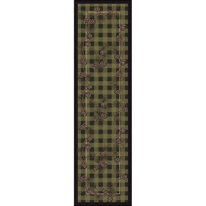 Forest Pines Rug – Green – detail view