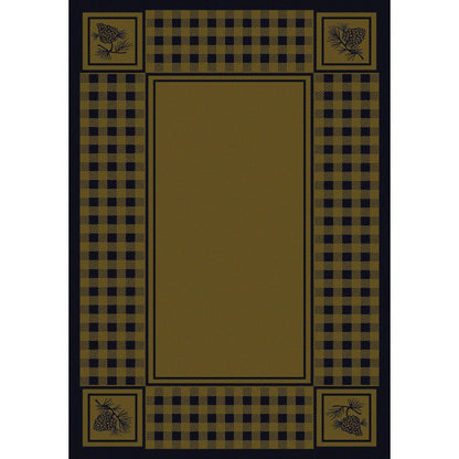 Forest Refuge Rug – Green – cabin lodge area rug