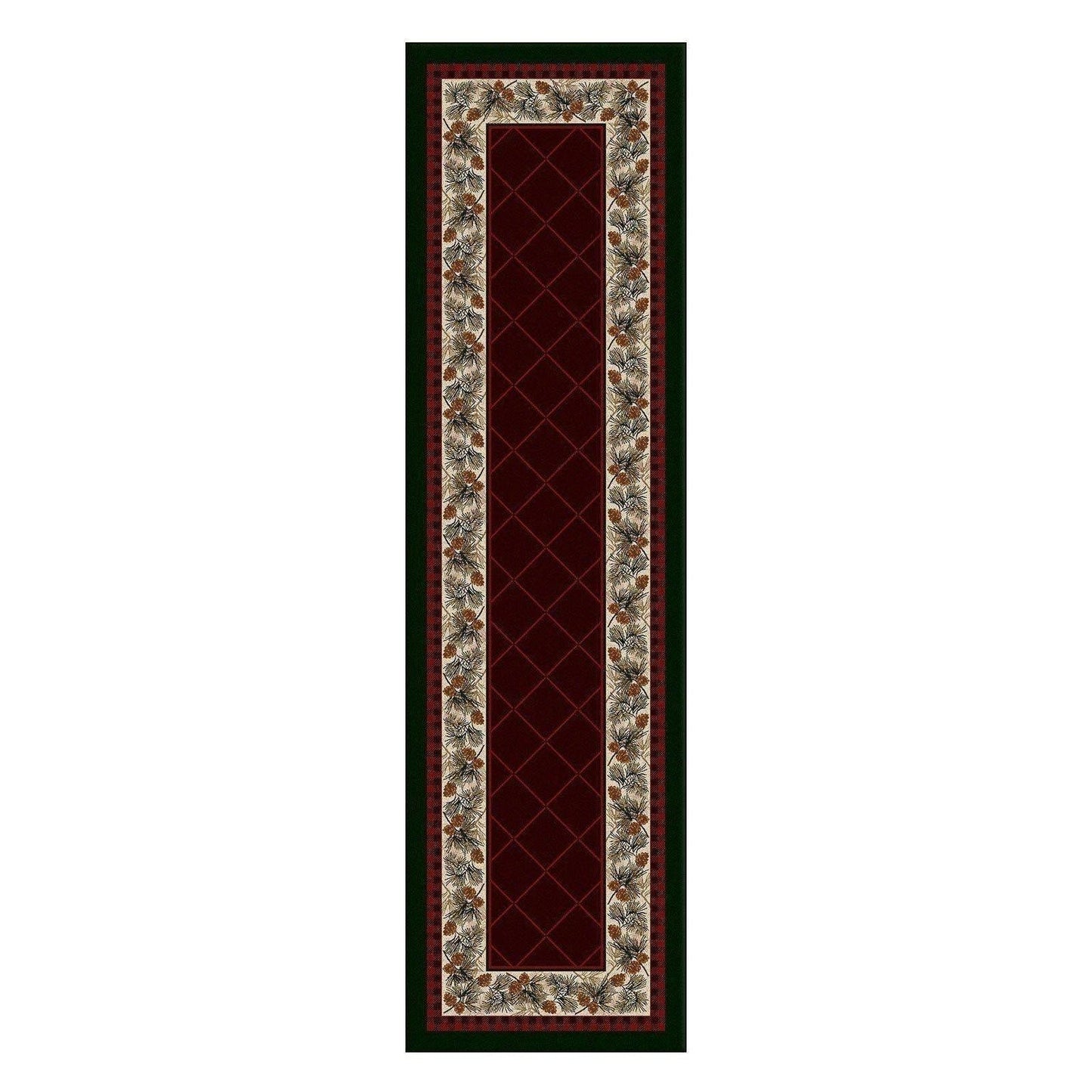 Forever Green - Garnet-CabinRugs Southwestern Rugs Wildlife Rugs Lodge Rugs Aztec RugsSouthwest Rugs