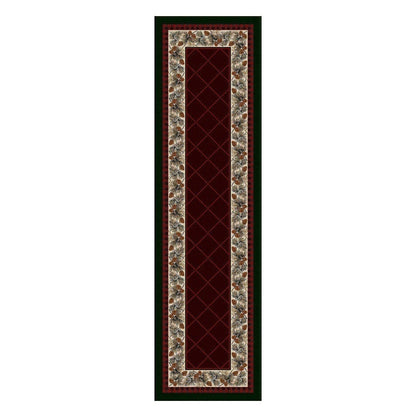 Forever Green Rug – Garnet – detail view