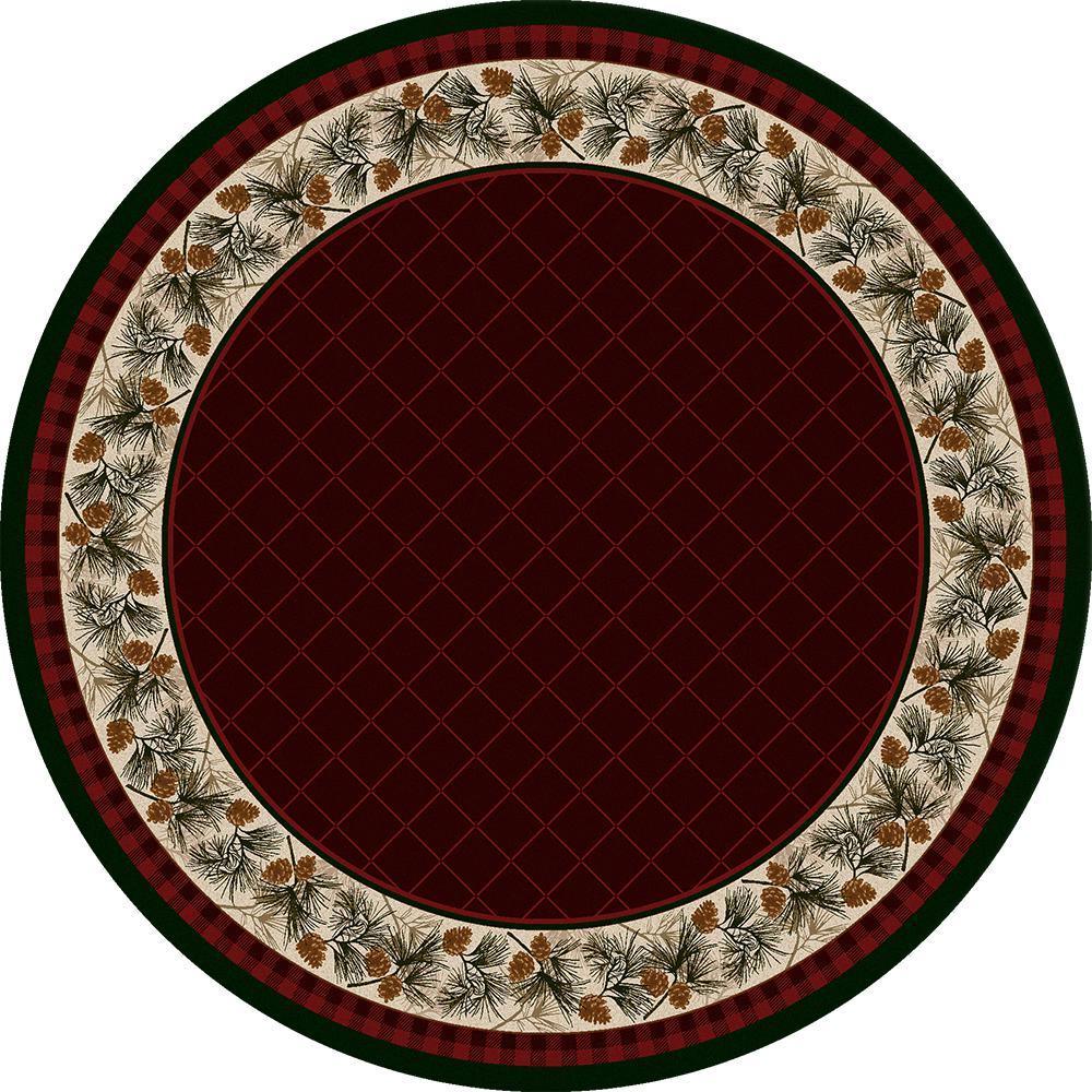 Forever Green - Garnet-CabinRugs Southwestern Rugs Wildlife Rugs Lodge Rugs Aztec RugsSouthwest Rugs