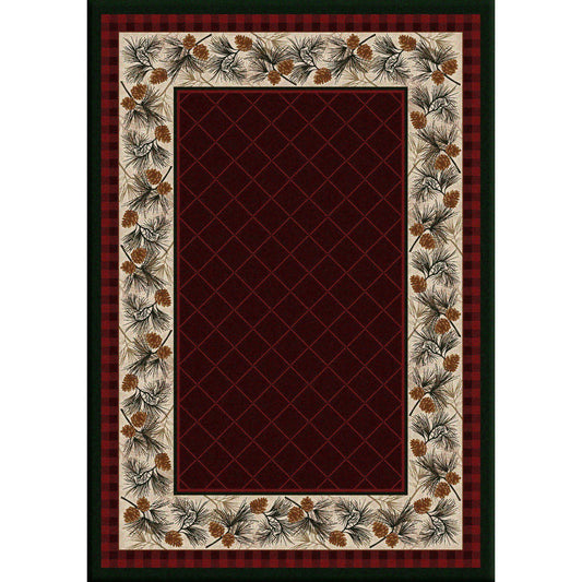 Forever Green - Garnet-CabinRugs Southwestern Rugs Wildlife Rugs Lodge Rugs Aztec RugsSouthwest Rugs