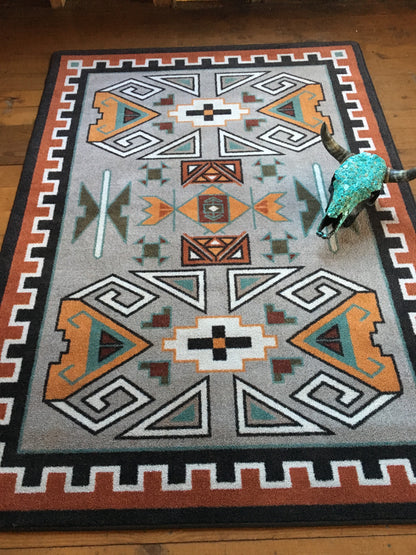 Four Rams OKA Rug – Rust – room setting