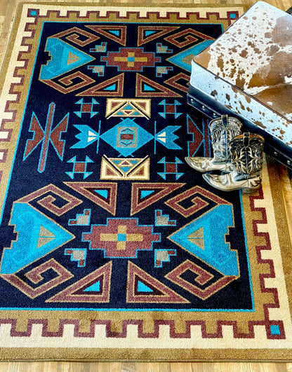 Four Rams Rug – Copper – room setting