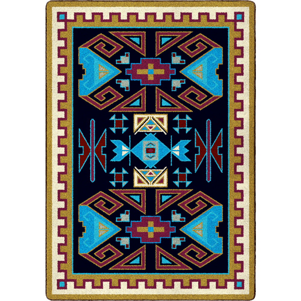 Four Rams Rug – Copper – cabin lodge area rug
