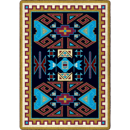Four Rams Rug – Copper – cabin lodge area rug