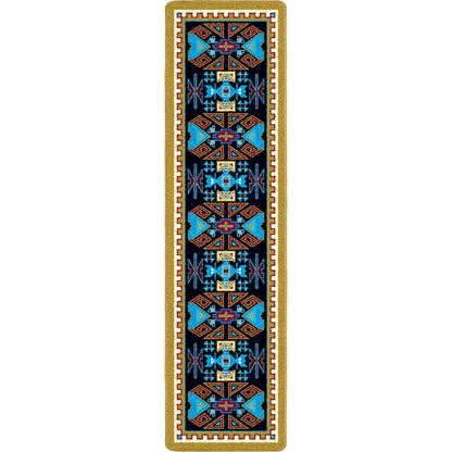 Four Rams Rug – Copper – close up
