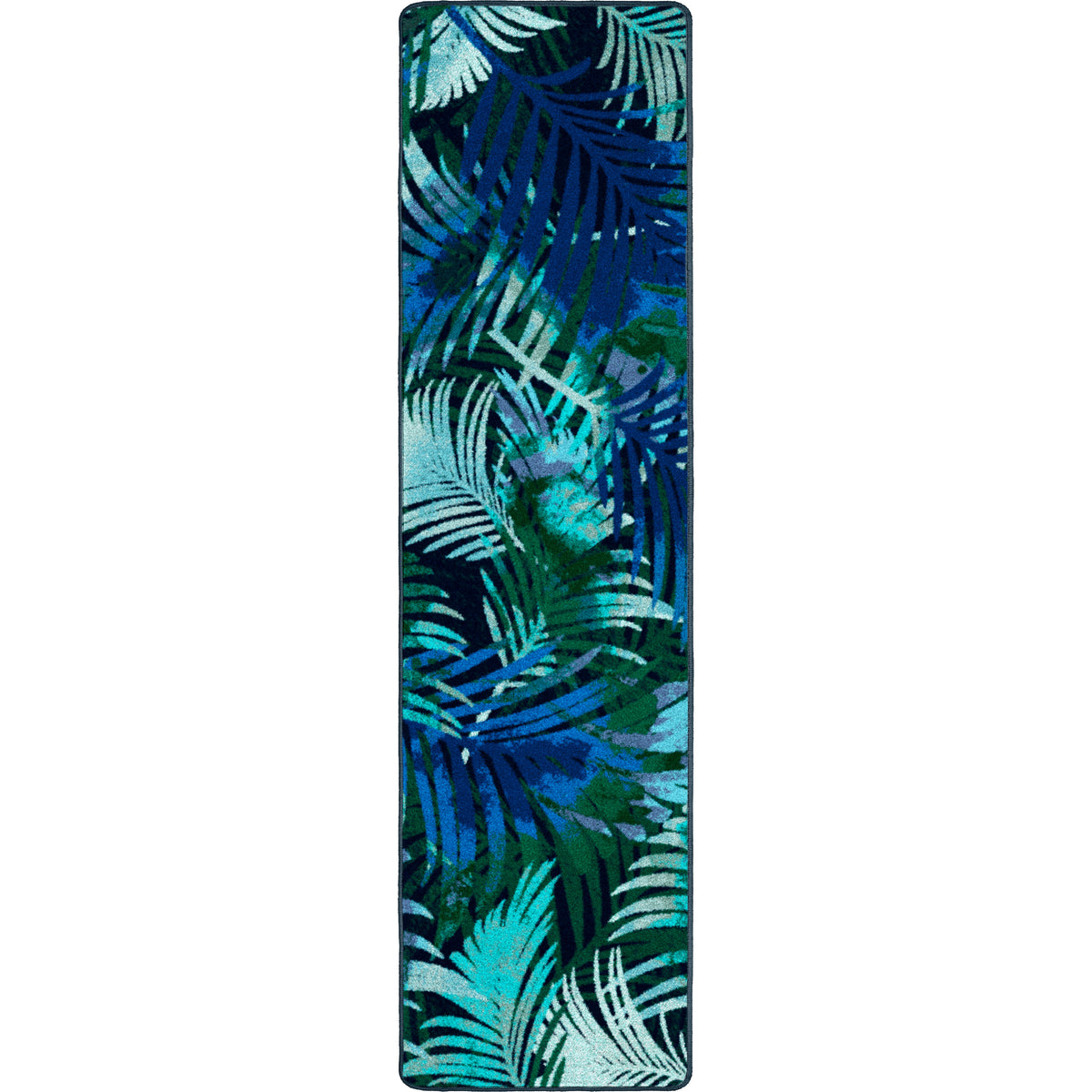 Fronds Rug – Green – close up