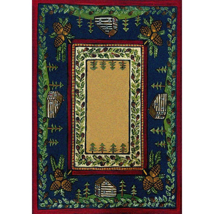 Going Through The Pines Rug – cabin lodge area rug