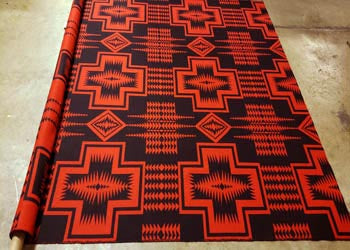 Walking Rock Red - Big House Fabrics Fabric by the Yard - Grade 100;Walking Rock Red - Big House Fabrics Fabric by the Yard - Grade 100 - View 2