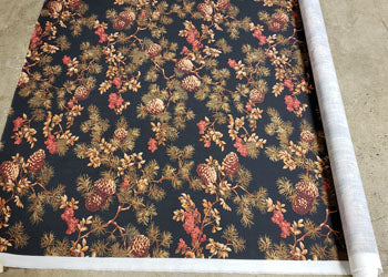 Vintage Pines-Black - Big House Fabrics Fabric by the Yard - Grade 20;Vintage Pines-Black - Big House Fabrics Fabric by the Yard - Grade 20 - View 2