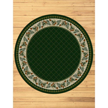 Green Pines Rug – Pine – room setting