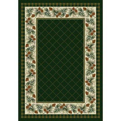 Green Pines Rug – Pine – cabin lodge area rug