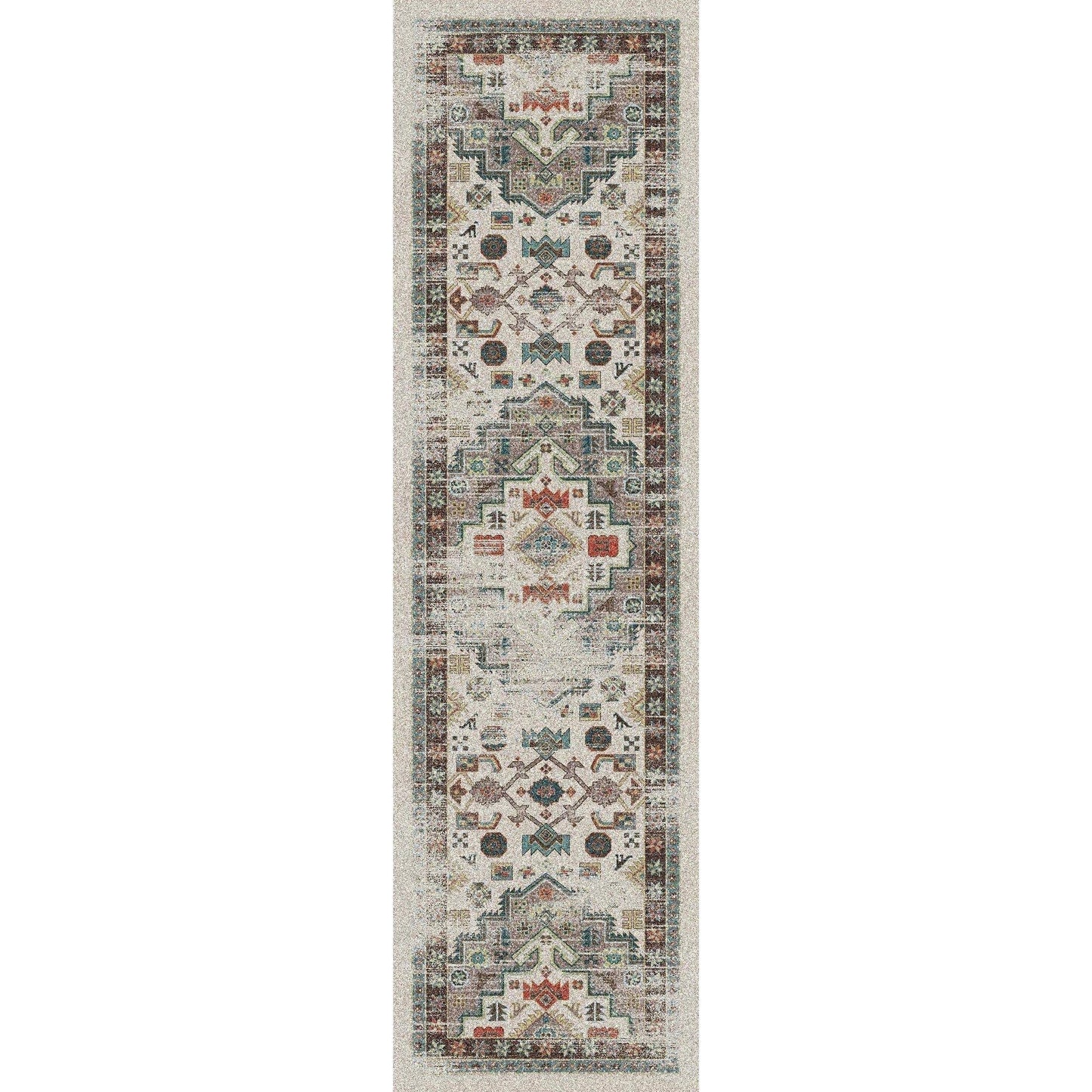 Hanging Gardens OKA Rug – Light Distressed – cabin lodge area rug