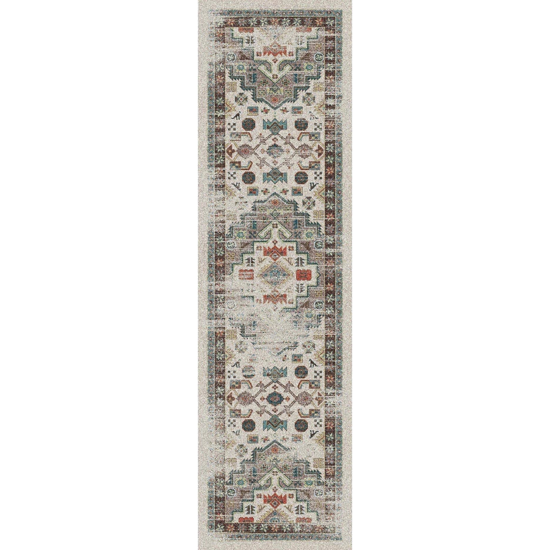 Hanging Gardens OKA Rug – Light Distressed – cabin lodge area rug