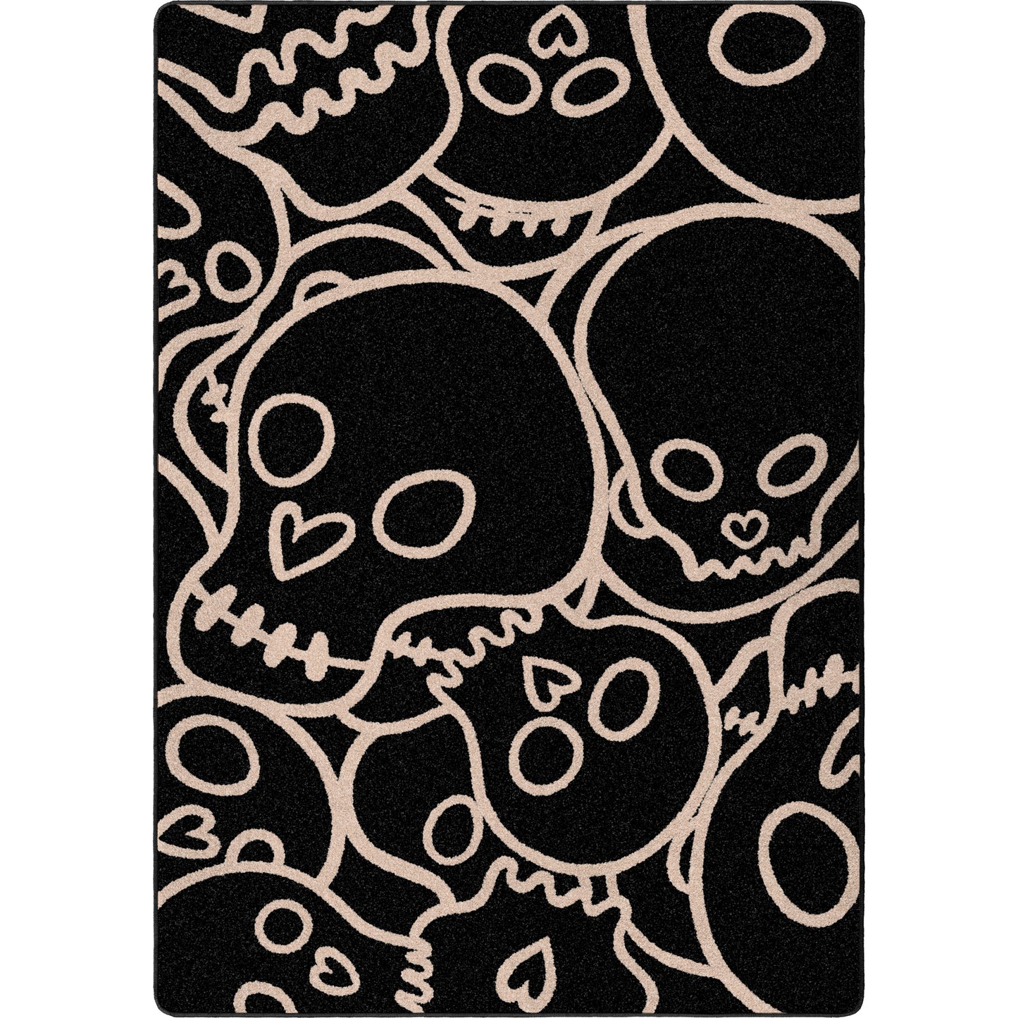 Head Banger Rug – Black – cabin lodge area rug