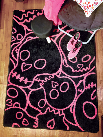 Head Banger Rug – Pink – detail view