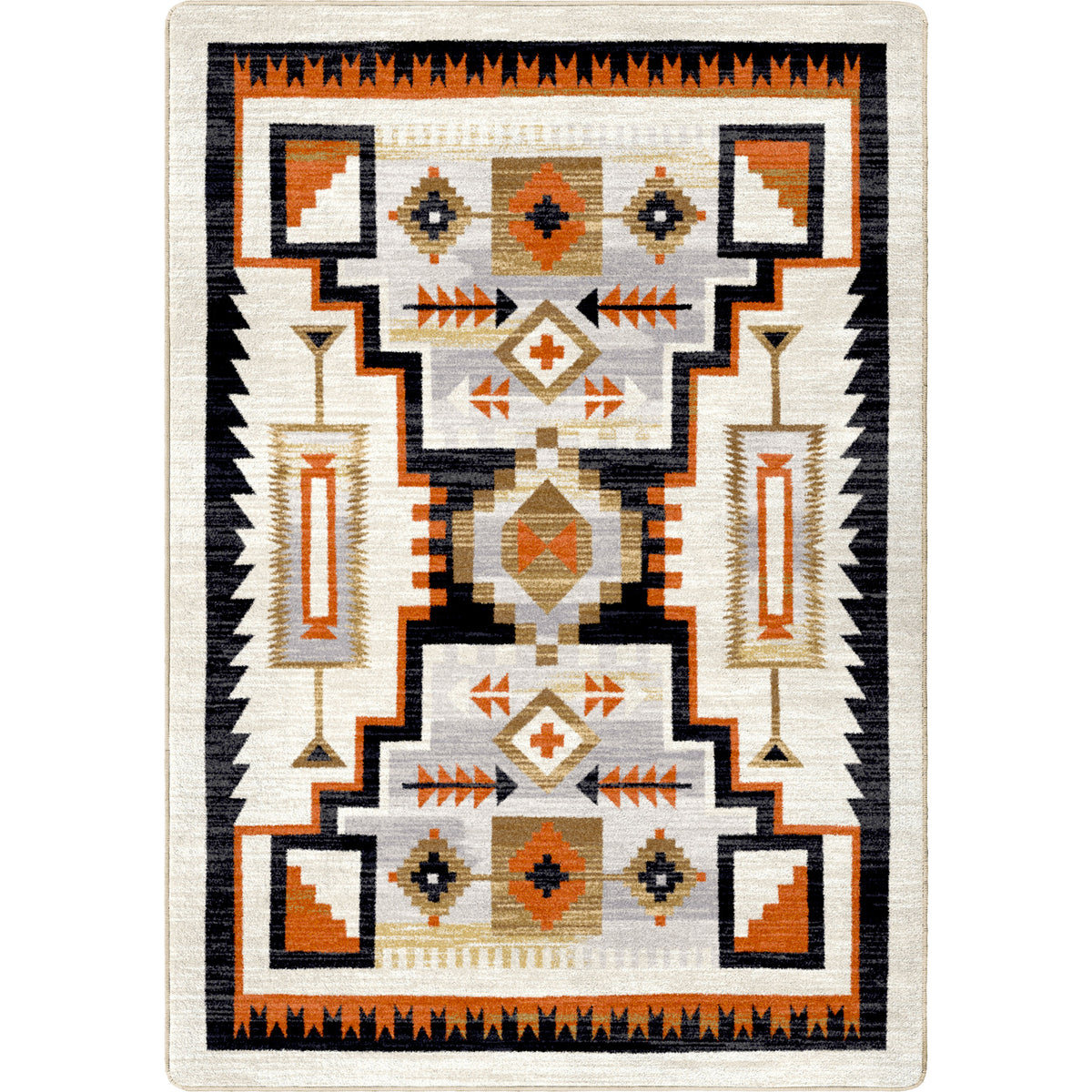 Head Winds Rug – Coral – cabin lodge area rug