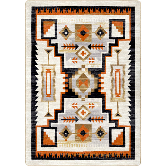 Head Winds Rug – Coral – cabin lodge area rug