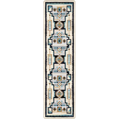 Head Winds Rug – Turquoise – close up