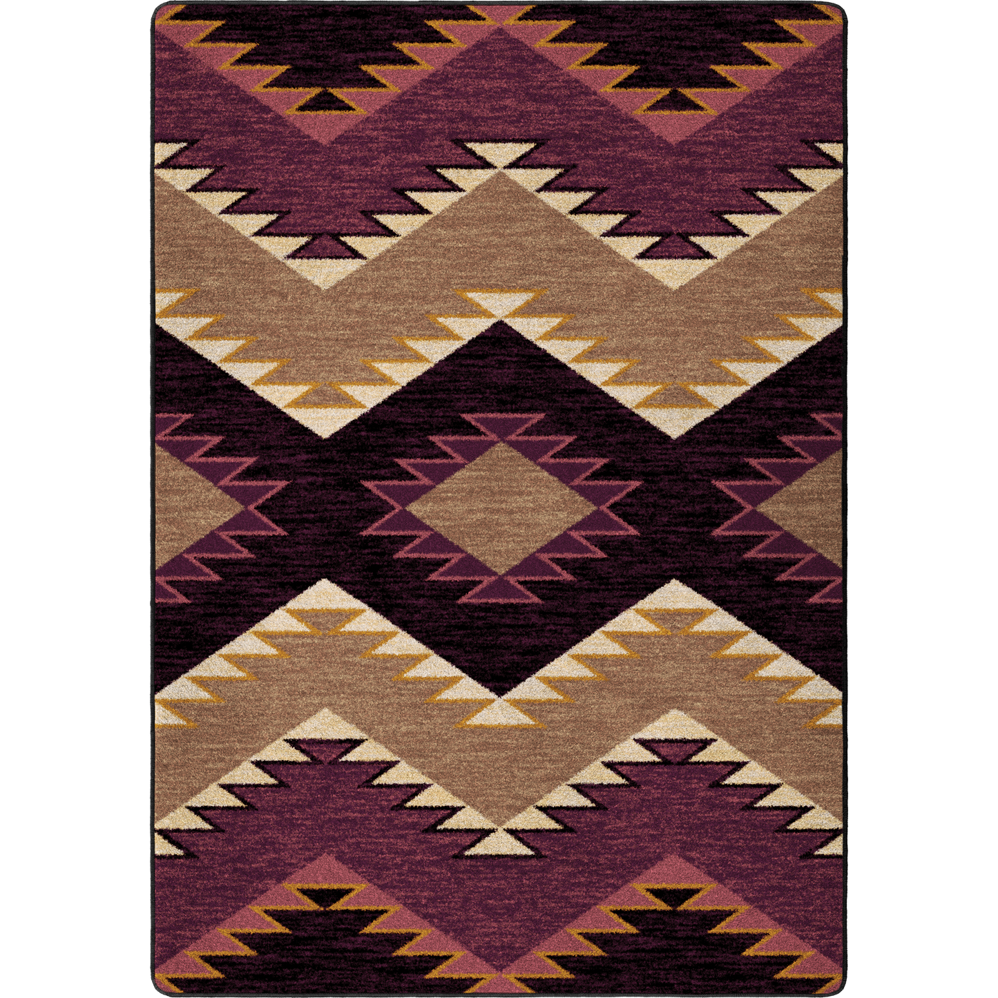 Plum Heritage Rug – Raspberry – cabin lodge area rug