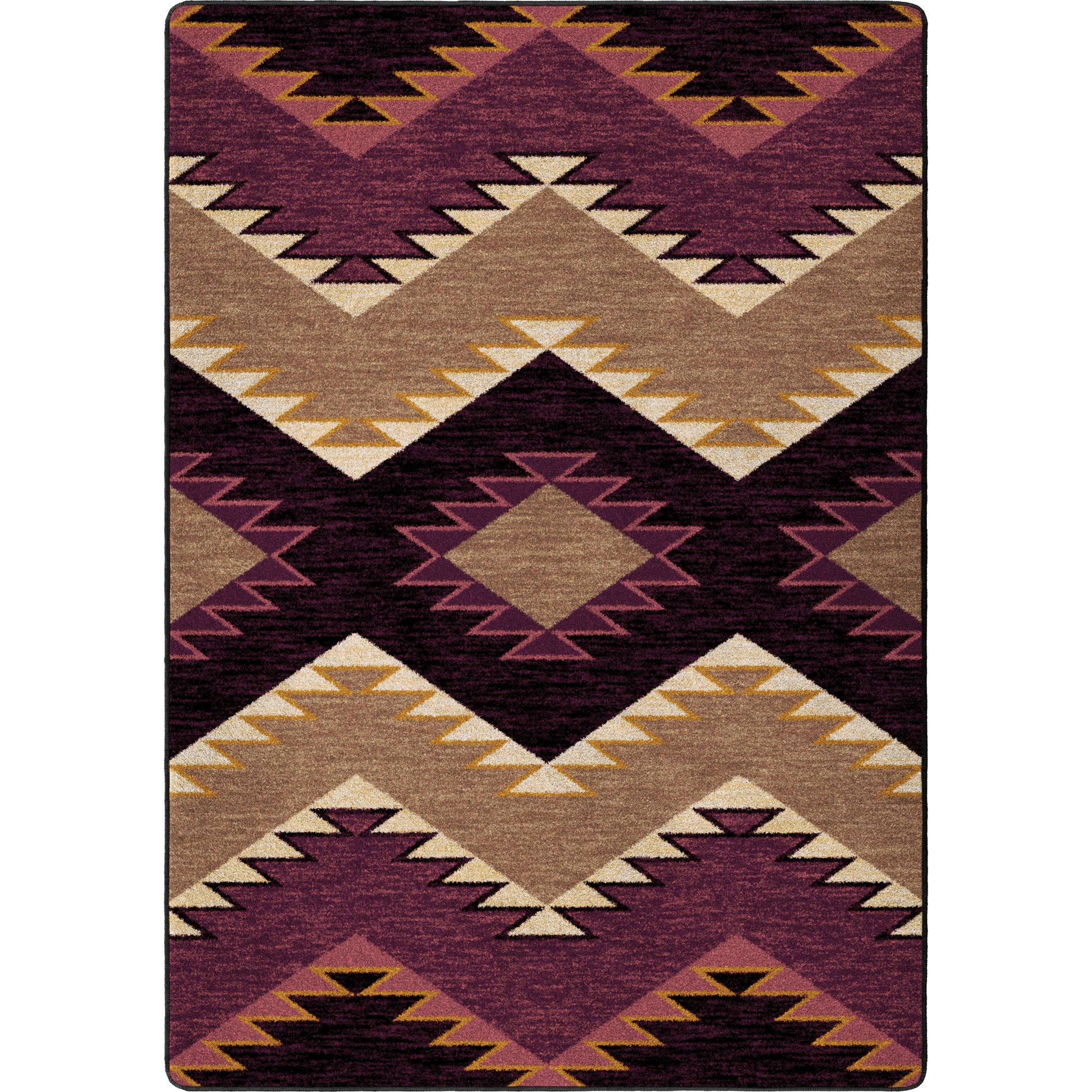 Plum Heritage Rug – Raspberry – cabin lodge area rug