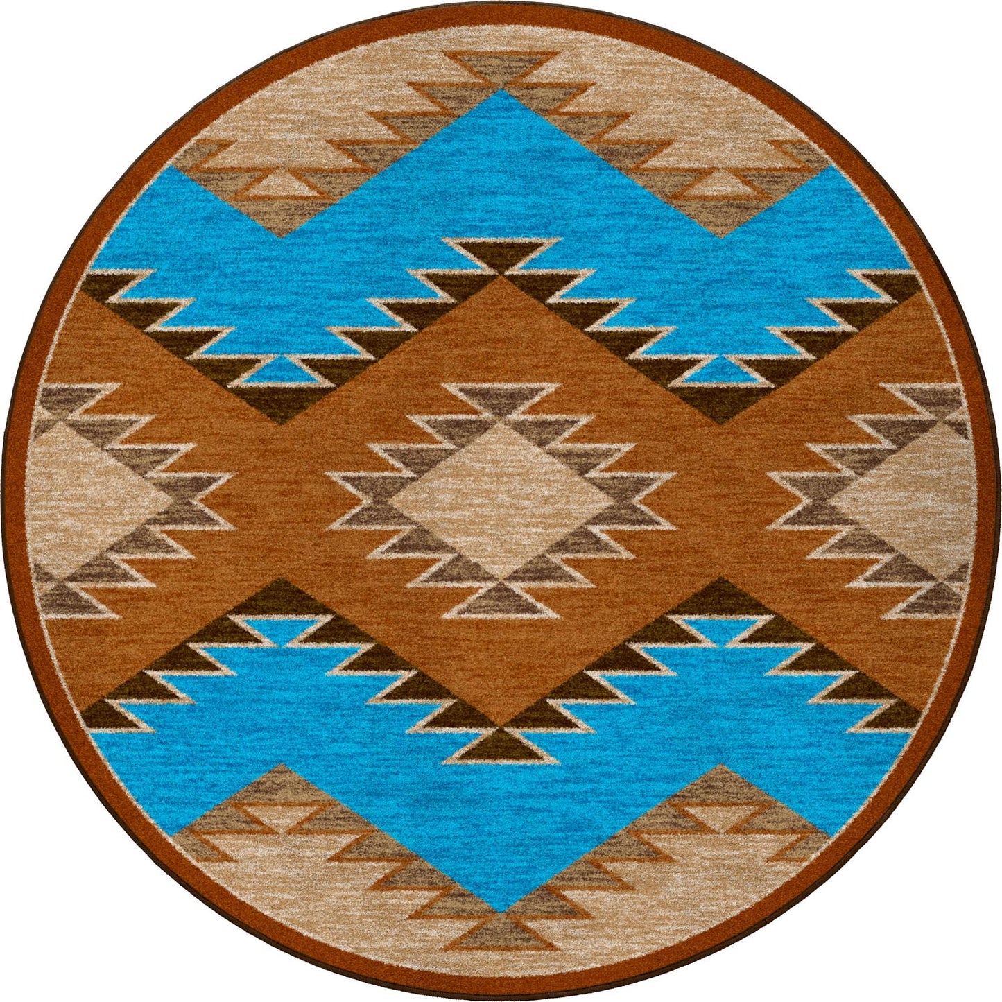 Heritage Rug – Rust – pattern detail