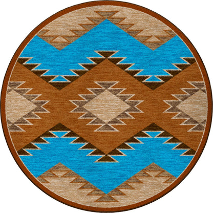 Heritage Rug – Rust – pattern detail