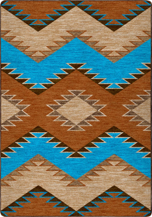 Heritage Rug – Rust – cabin lodge area rug