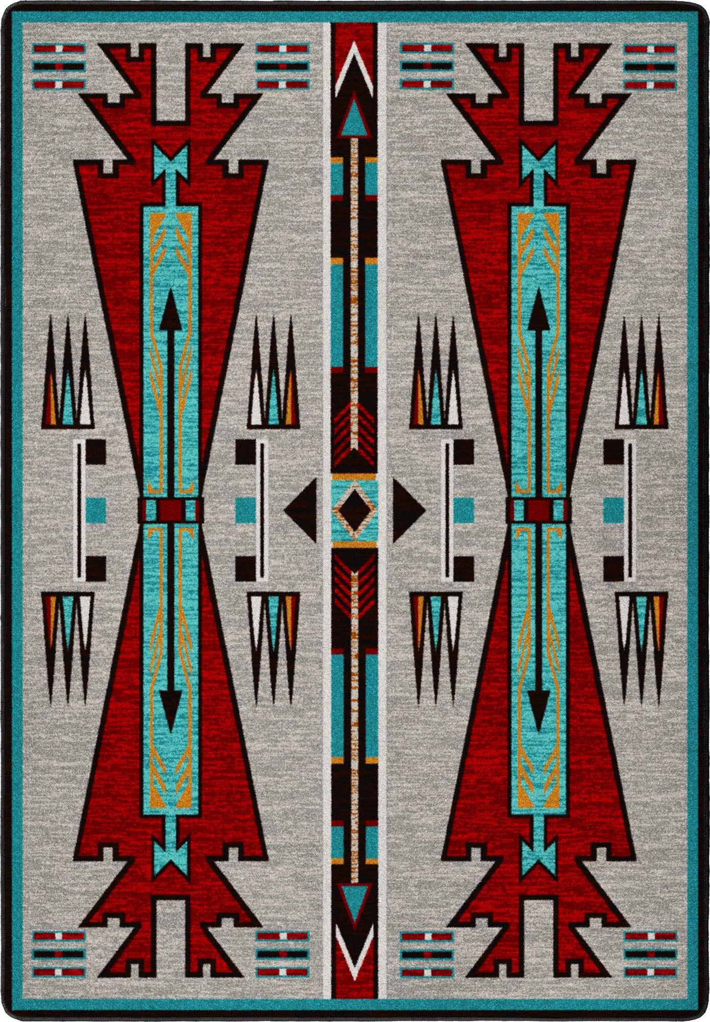 Horse Thieves OKA Rug – Electric – cabin lodge area rug