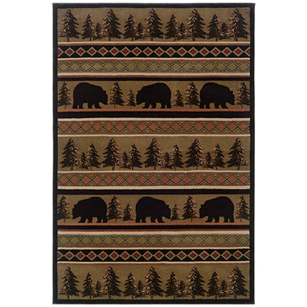 Hudson 1066a Rug – cabin lodge area rug
