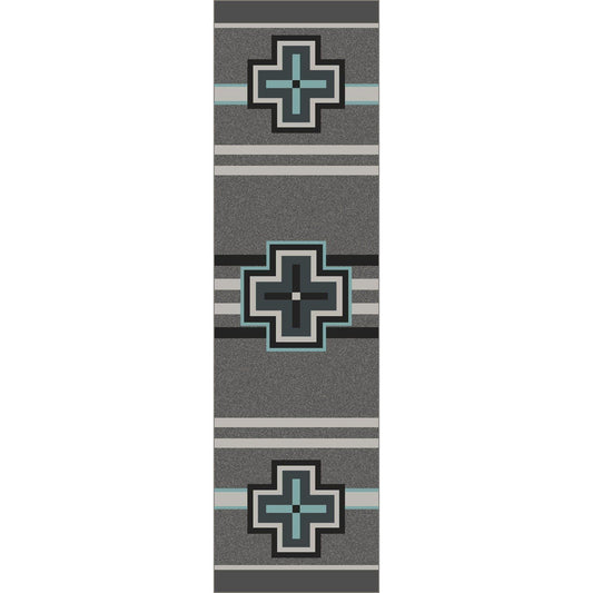 Hunter Rug – Flint Turquoise – detail view